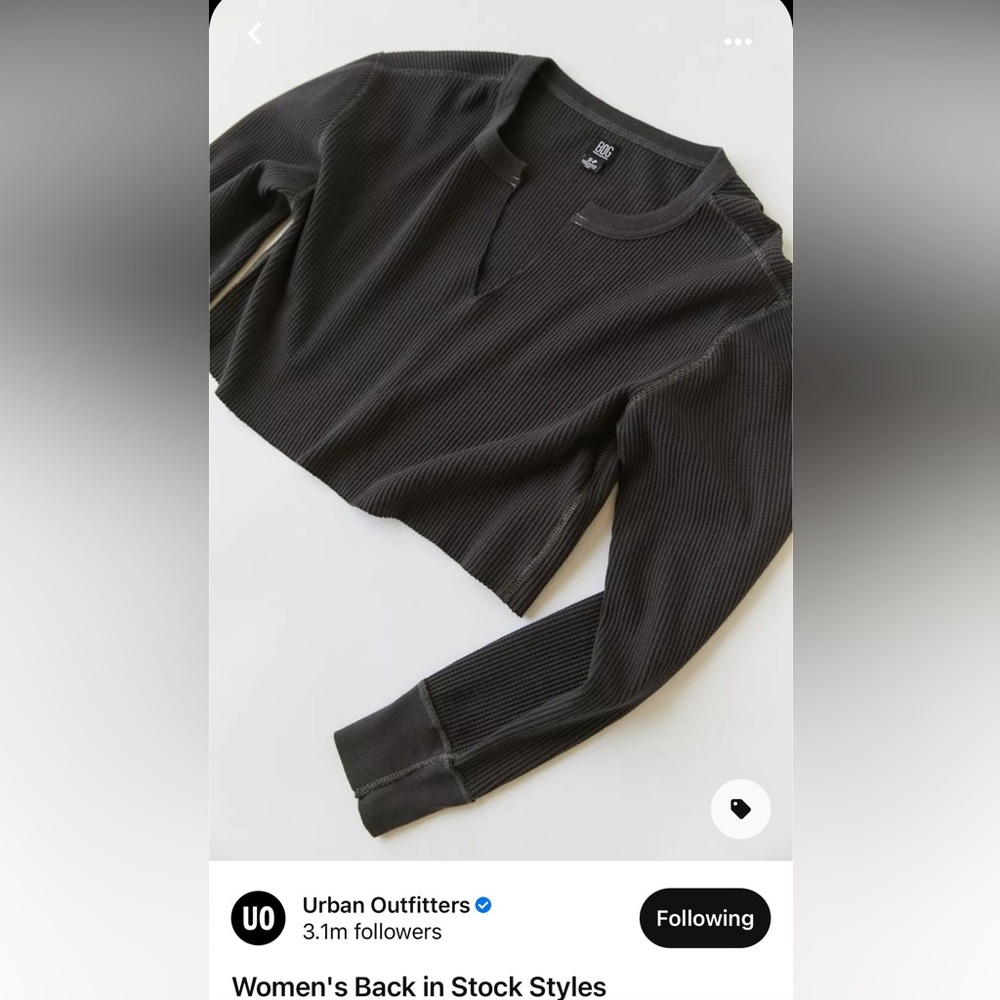 Urban Outfitters X BDG thermal notch top